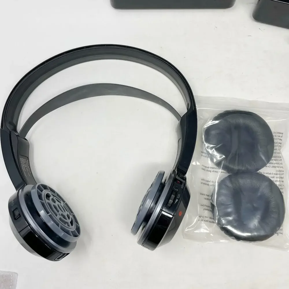 Sony MDR-IF245RK Cordless Headphones Black Rechargeable Lightweight Tested